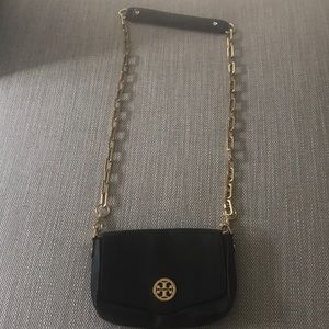 Tory Burch black crossbody evening bag